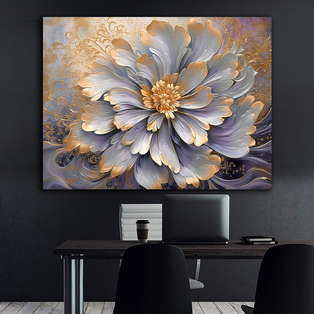 Canvas Painting - Golden Flower