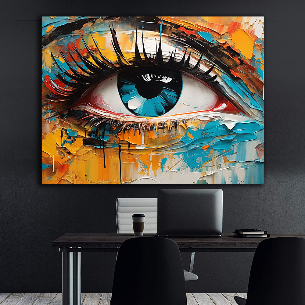Canvas Painting - Multicolored Eyes
