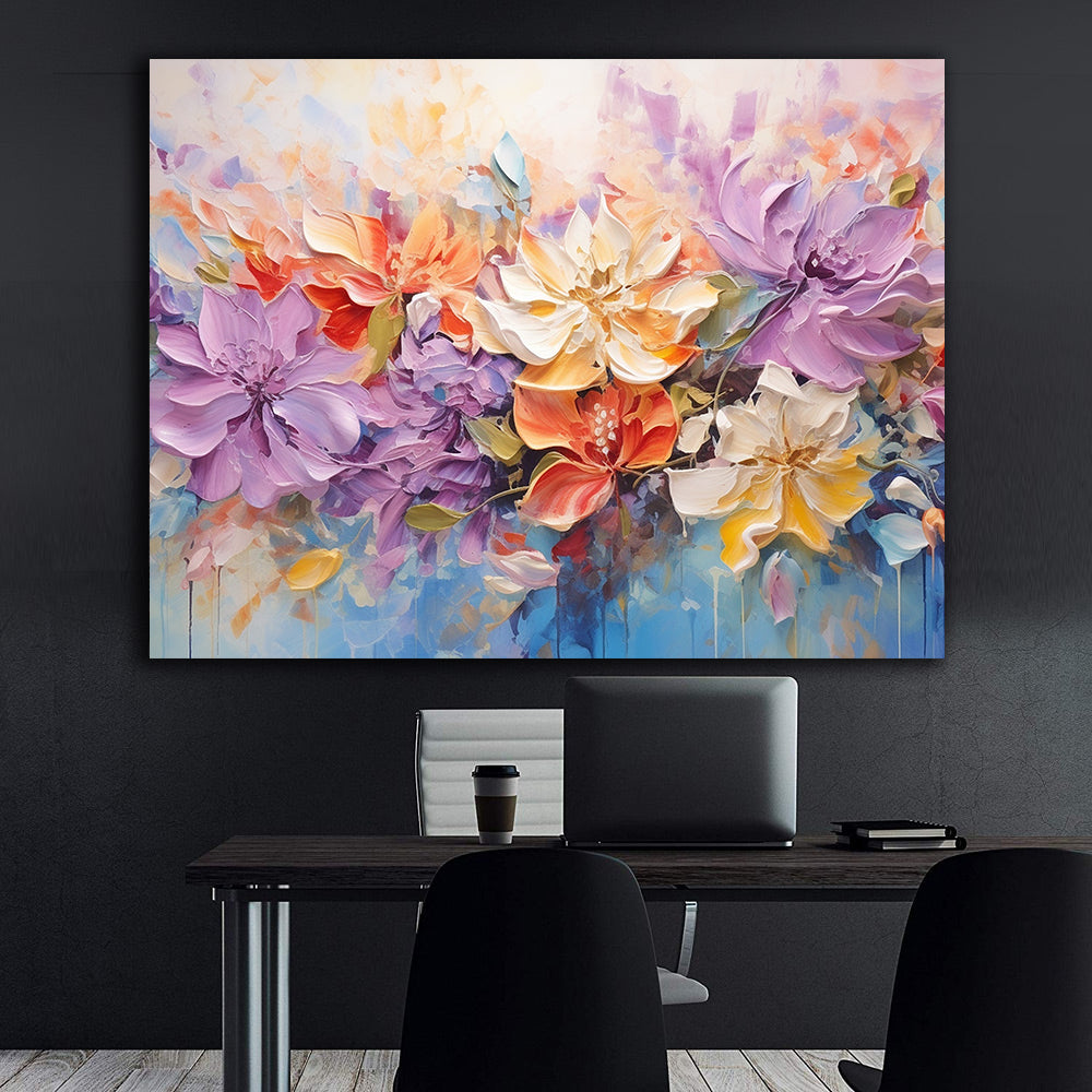 Canvas Painting - Multicolored Flowers