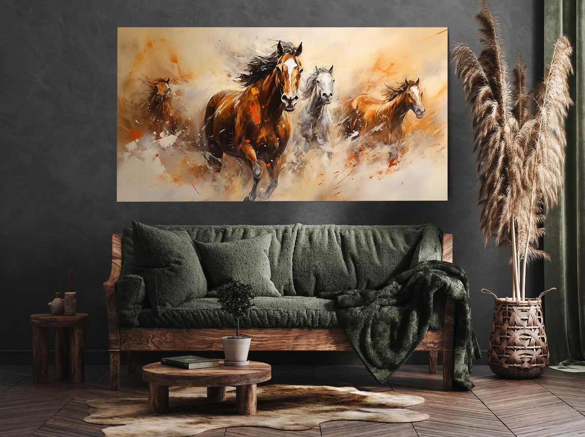 Canvas Painting - Horses in Freedom