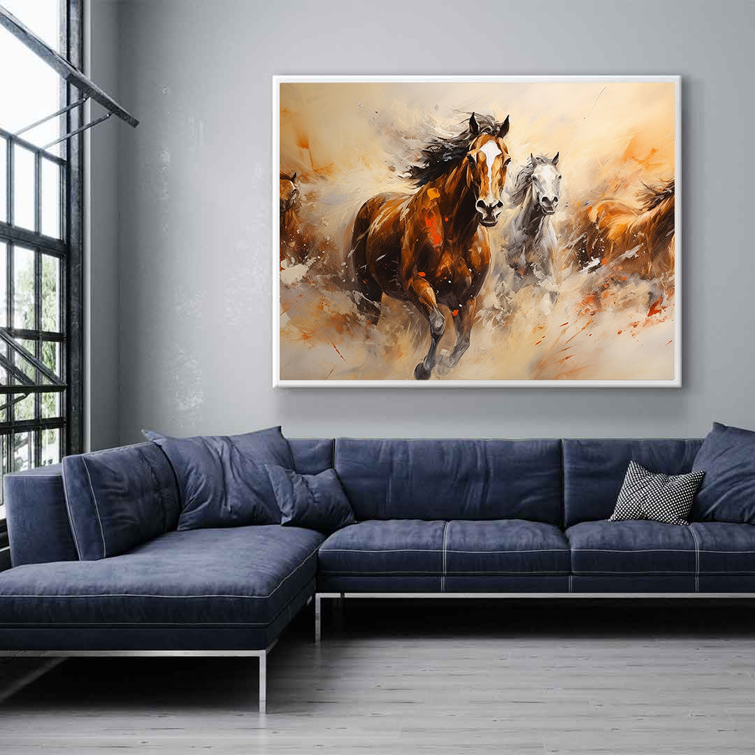 Canvas Painting - Horses in Freedom