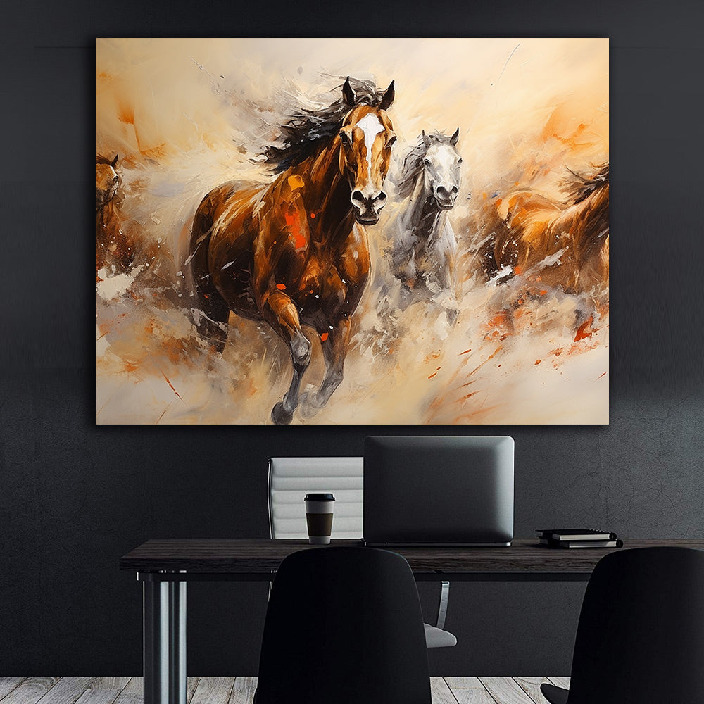 Canvas Painting - Horses in Freedom