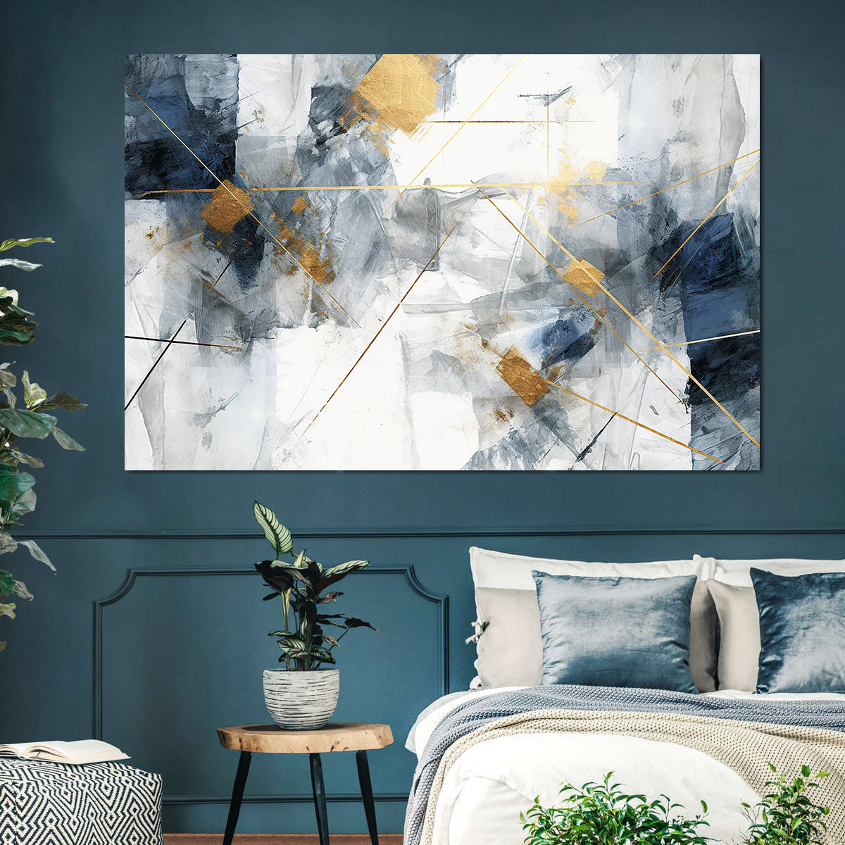 Canvas Painting - Abstract Geometric Art