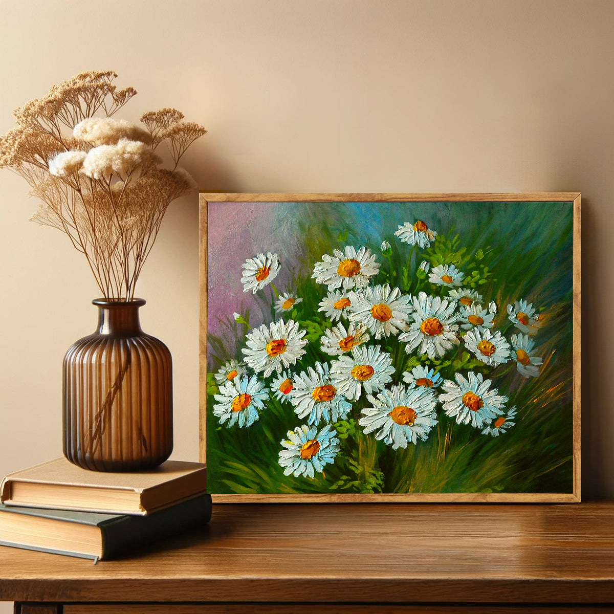 Canvas Painting - Flowers in the Plain