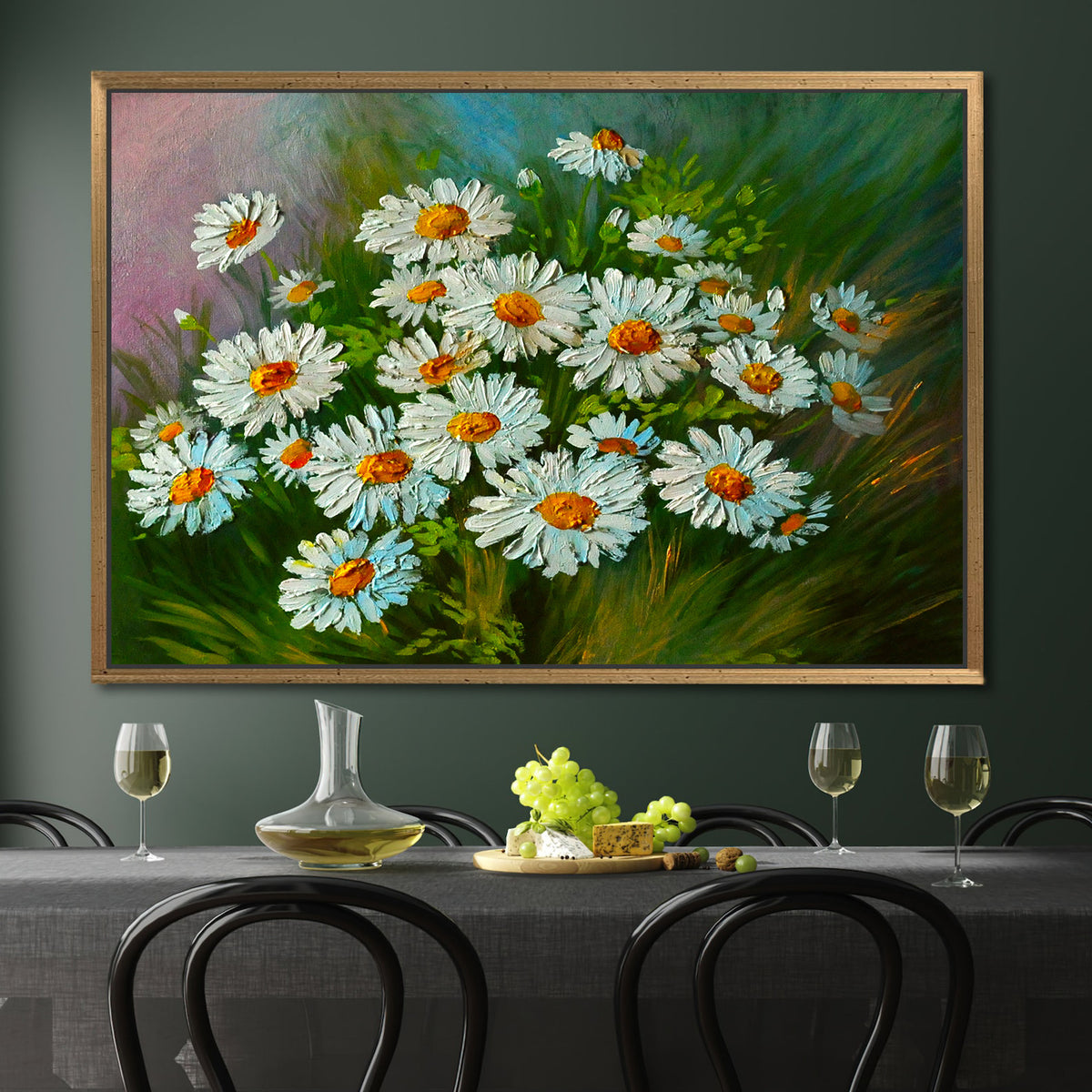 Canvas Painting - Flowers in the Plain