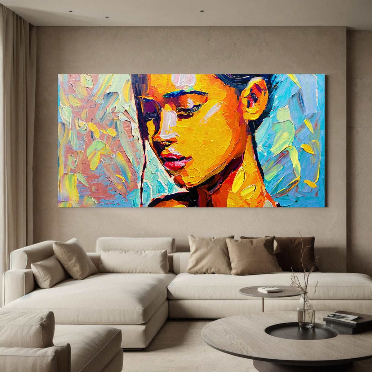 Canvas Painting - Modern Abstract Portrait
