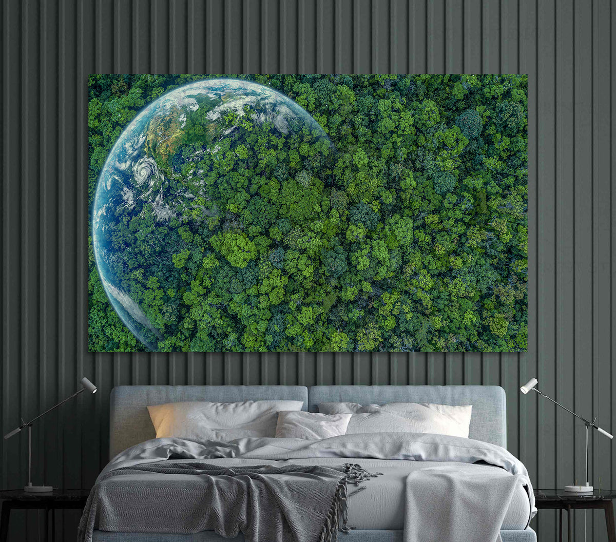 Canvas Painting - Green Planet