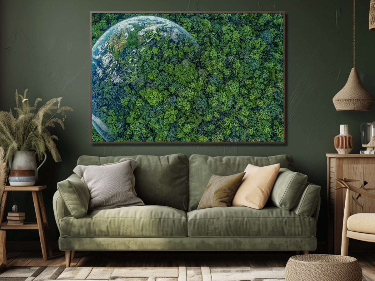 Canvas Painting - Green Planet