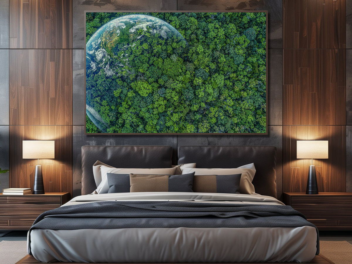 Canvas Painting - Green Planet