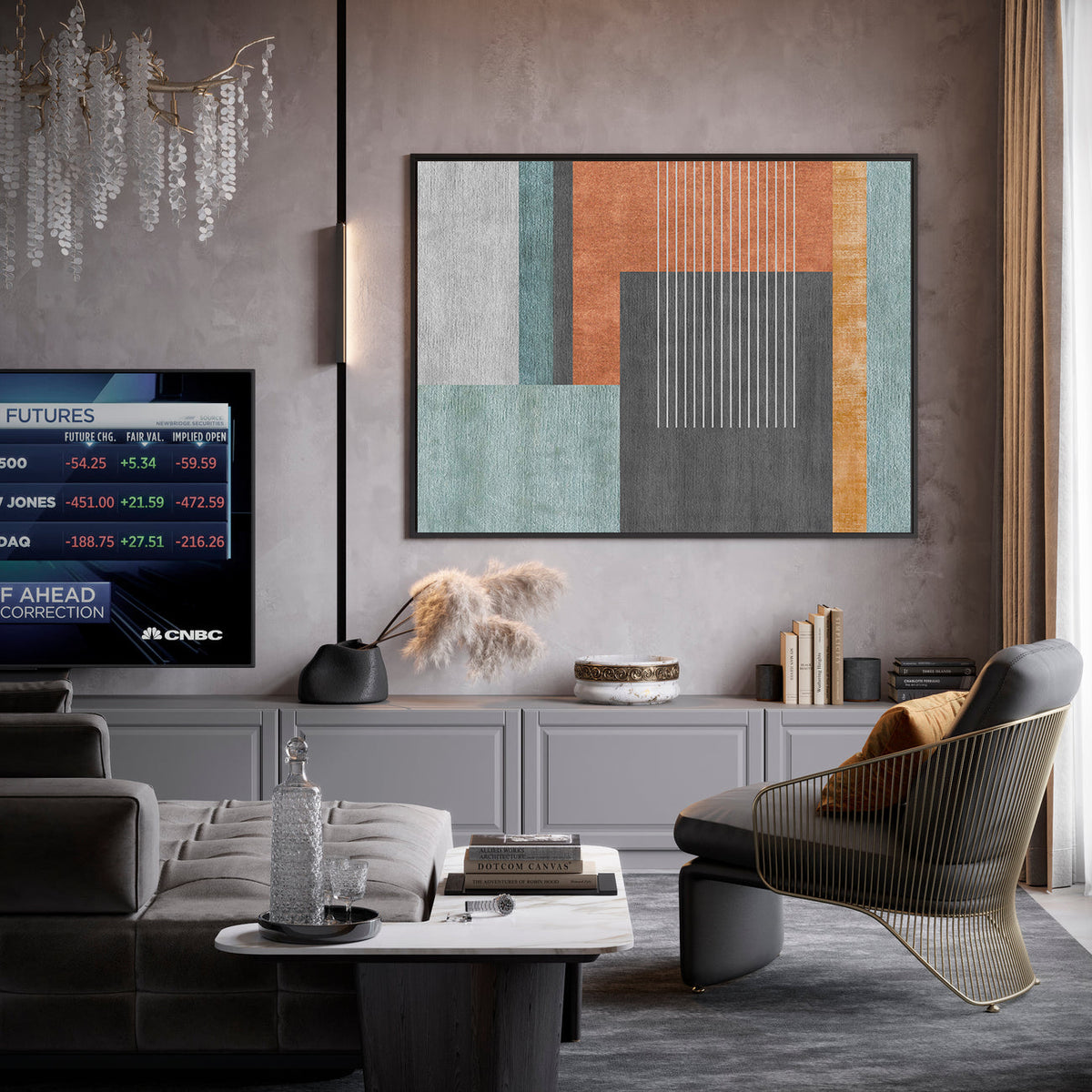 Canvas Painting - Geometric Modern Art