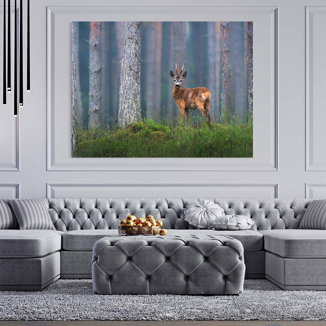 Canvas Painting - Deer in the Forest