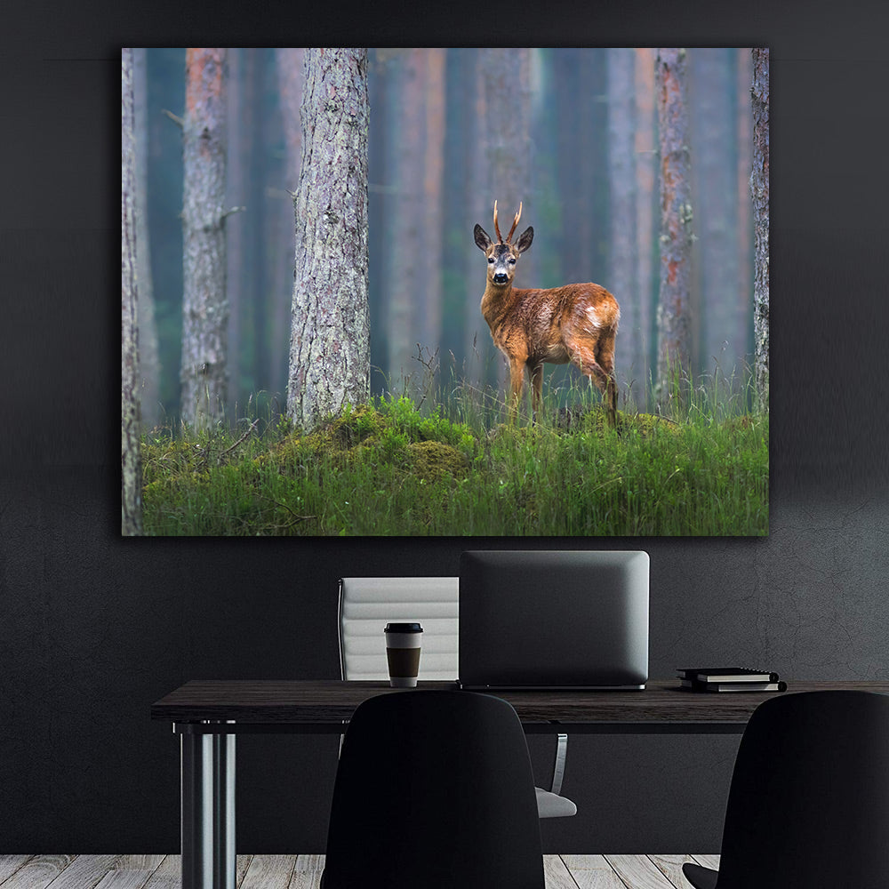 Canvas Painting - Deer in the Forest