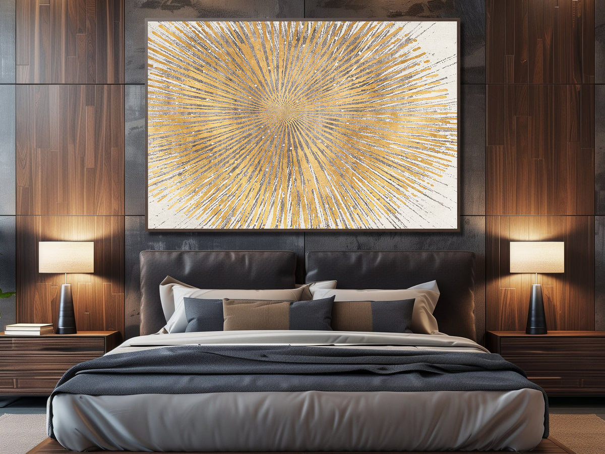 Canvas Painting - Golden Star