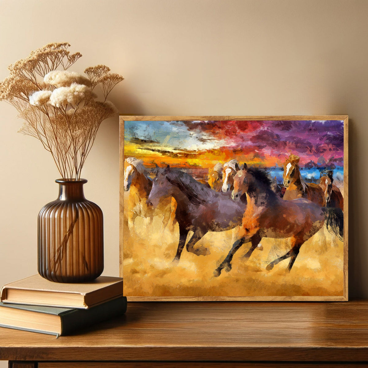 Canvas Painting - Horses Running in Freedom