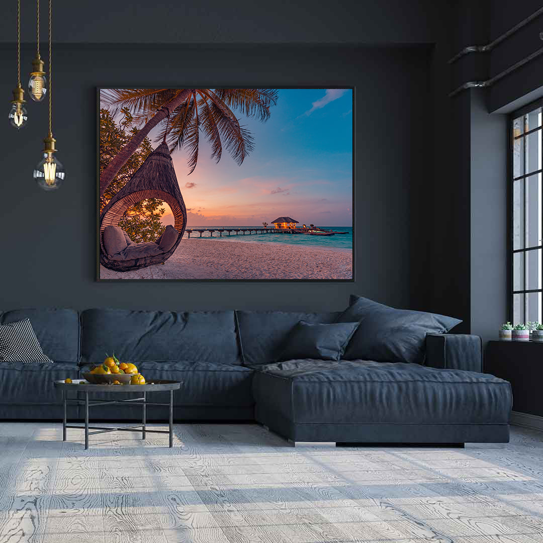 Canvas Painting - Maldives Landscape