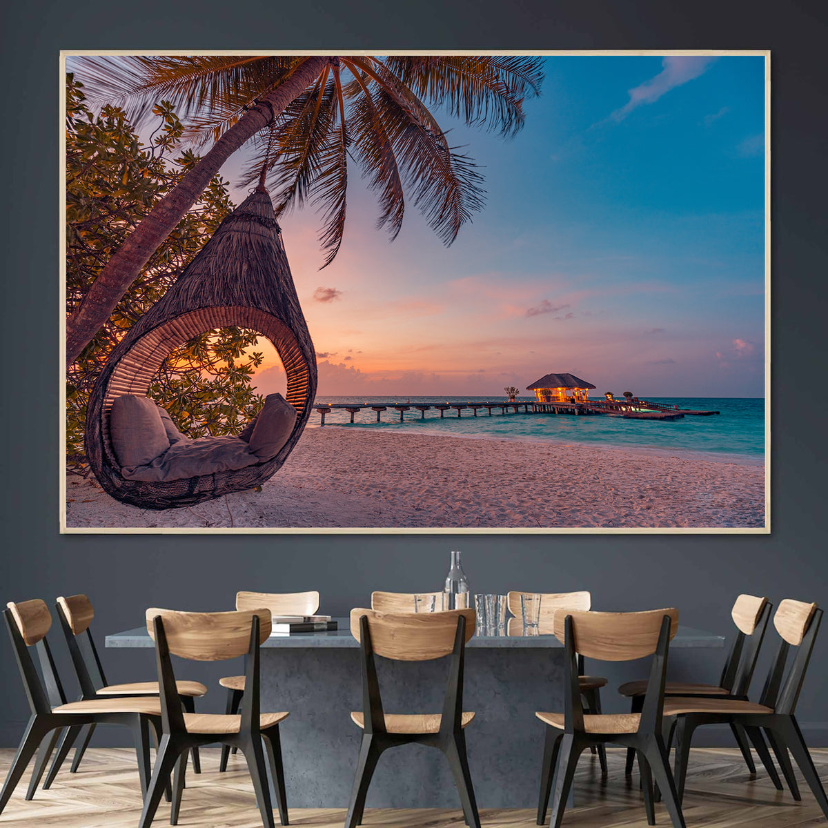 Canvas Painting - Maldives Landscape
