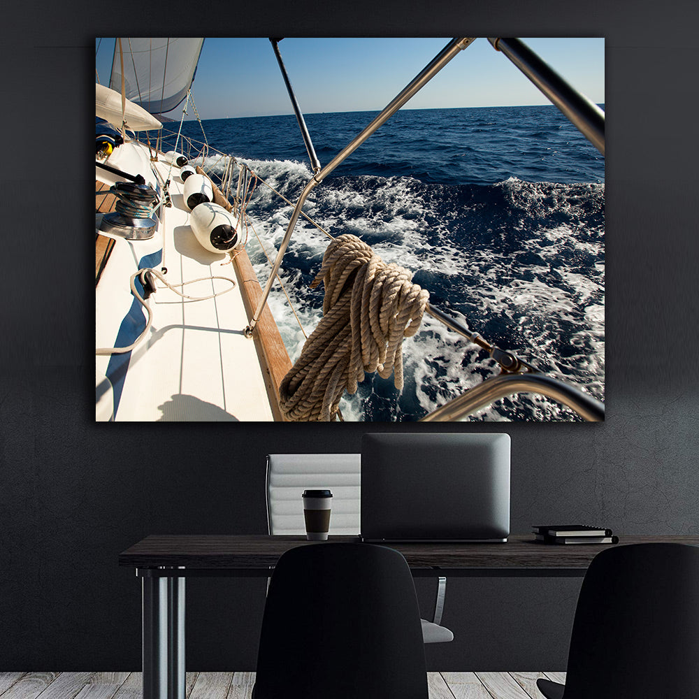 Canvas Painting - Ship at Sea