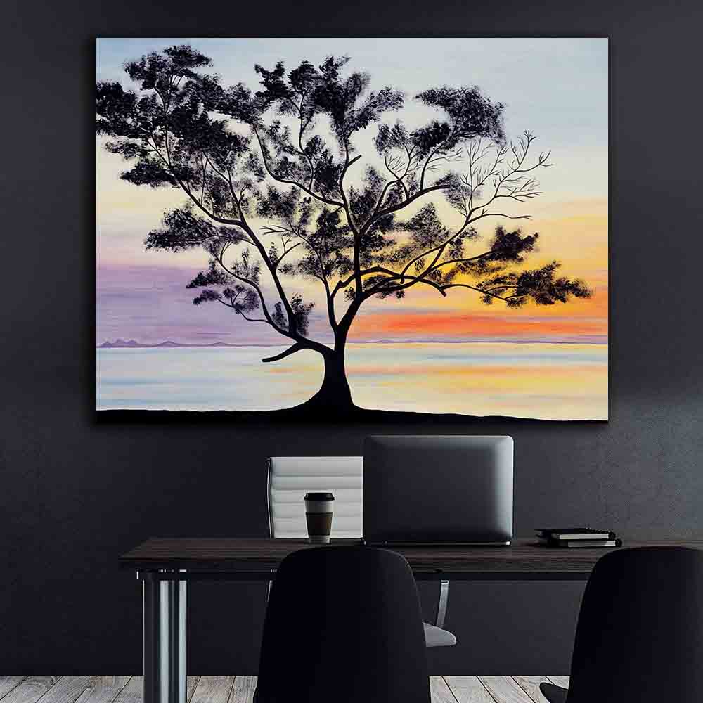 Canvas Painting - Sunset Landscape
