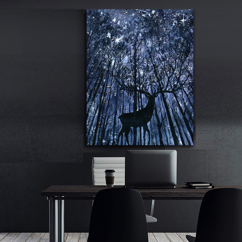 Canvas Painting - Deer in the Forest