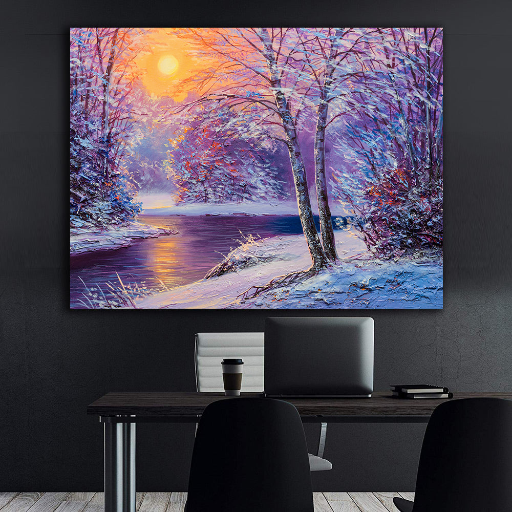 Canvas Painting - Winter Landscape