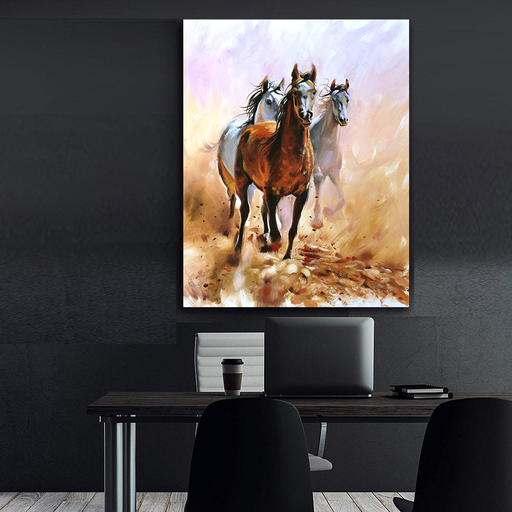 Canvas Painting - Horses Running in Freedom