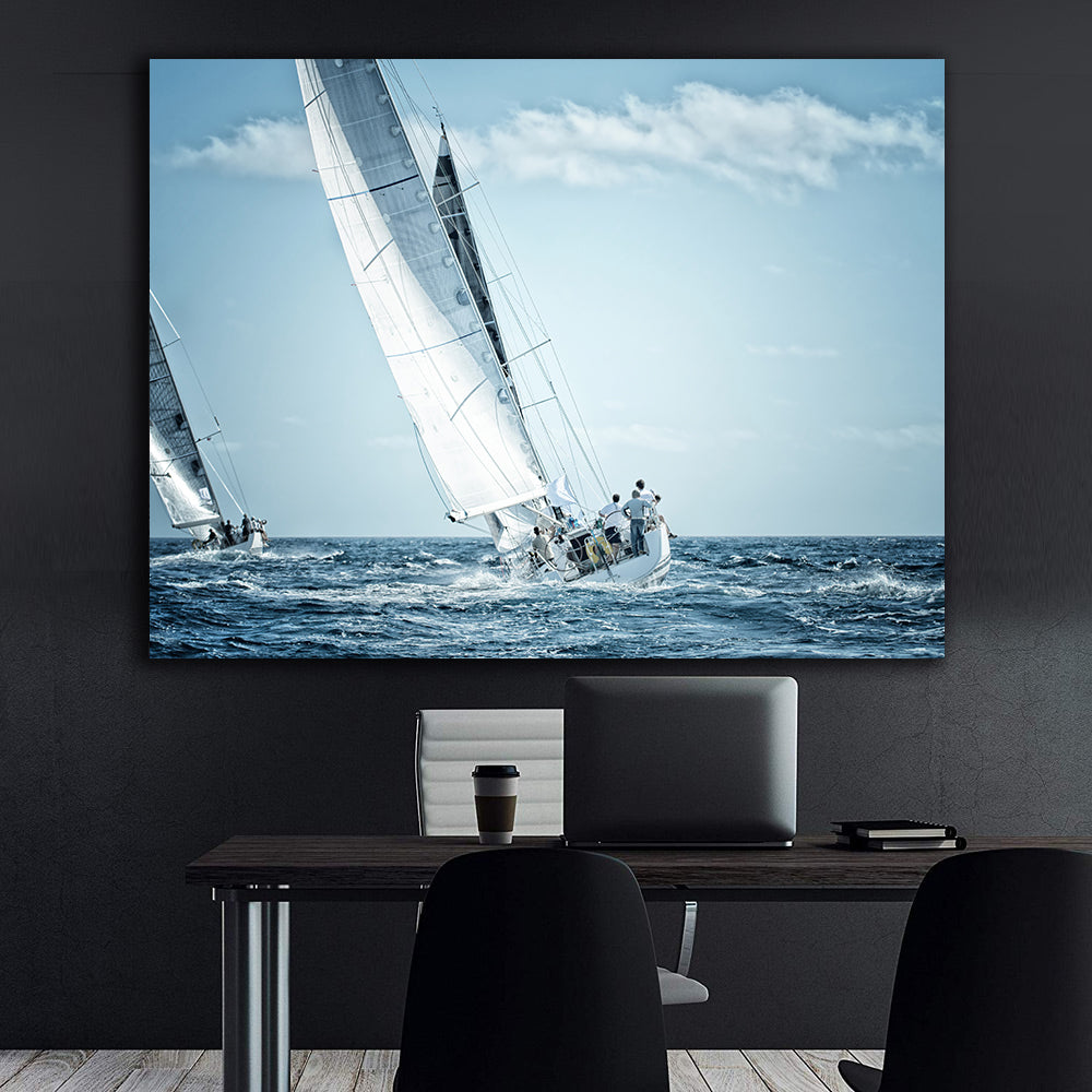 Canvas Painting - Sailboats