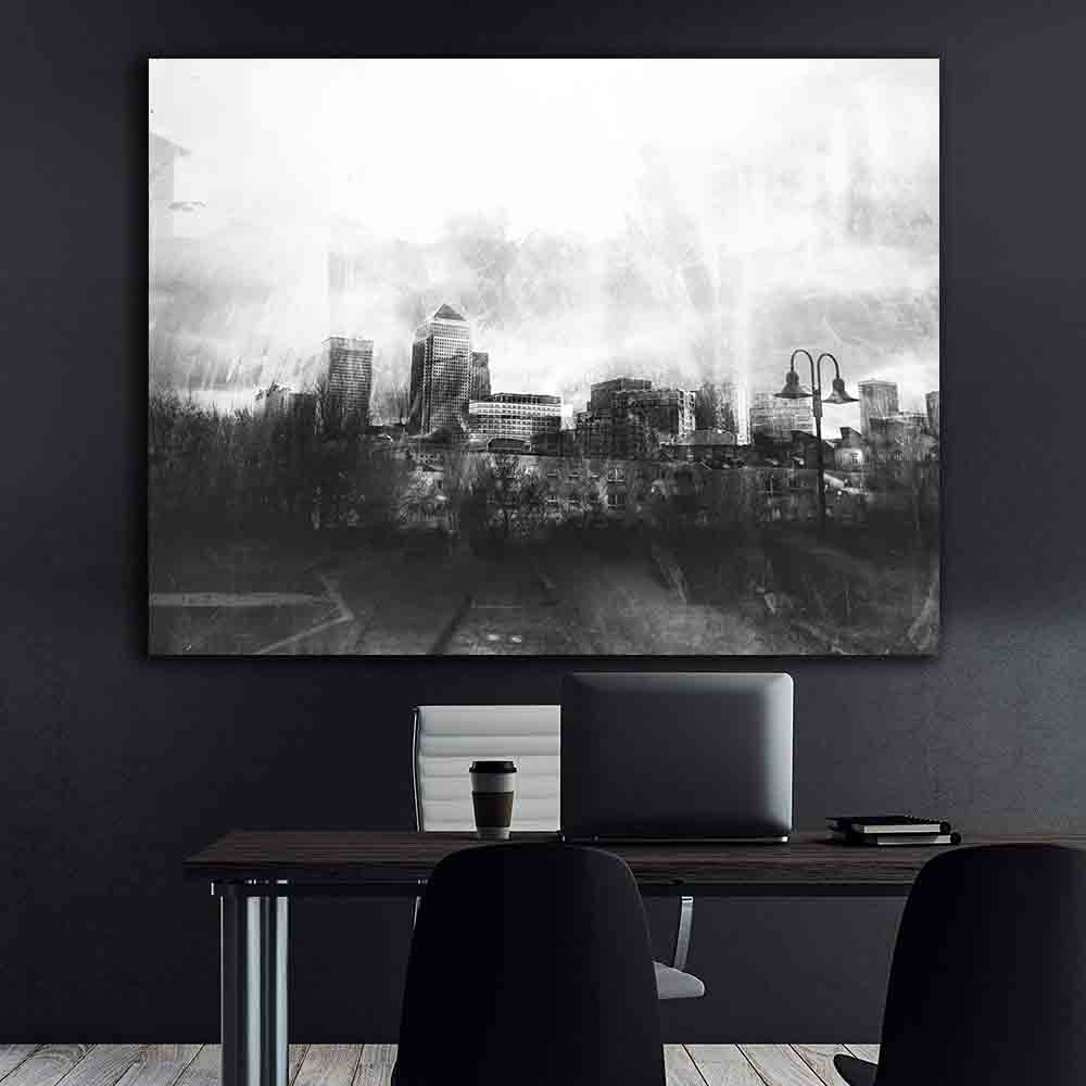 Canvas Painting - Smoky City