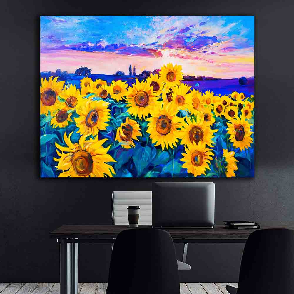 Canvas Painting - Sunflower Field