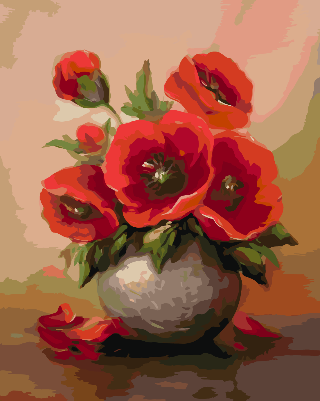 Paint by numbers - Flowers in a Vase 4153
