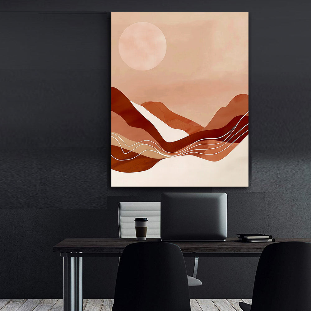 Canvas Painting - Abstract Sunset
