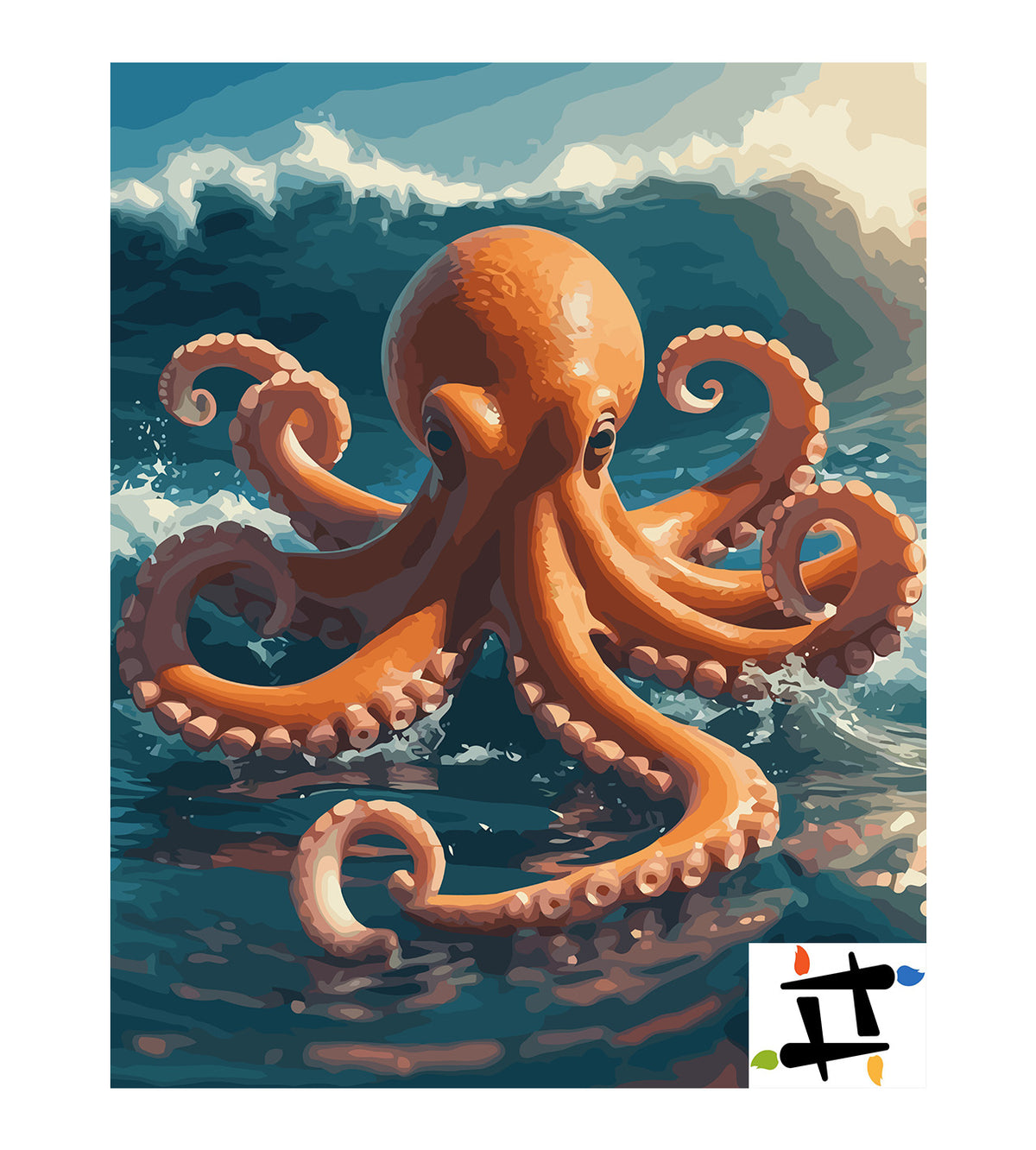 Pictura pe Numere – Tentacule in dansul oceanului 7463