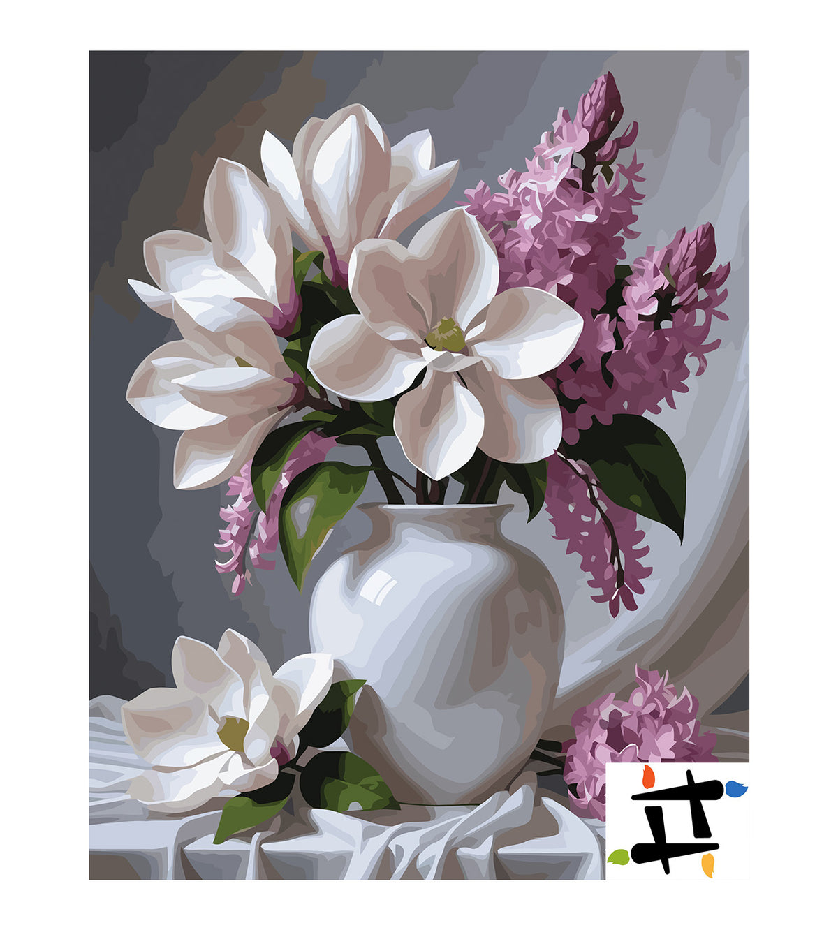 Pictura pe Numere – Eleganta magnoliei 7223