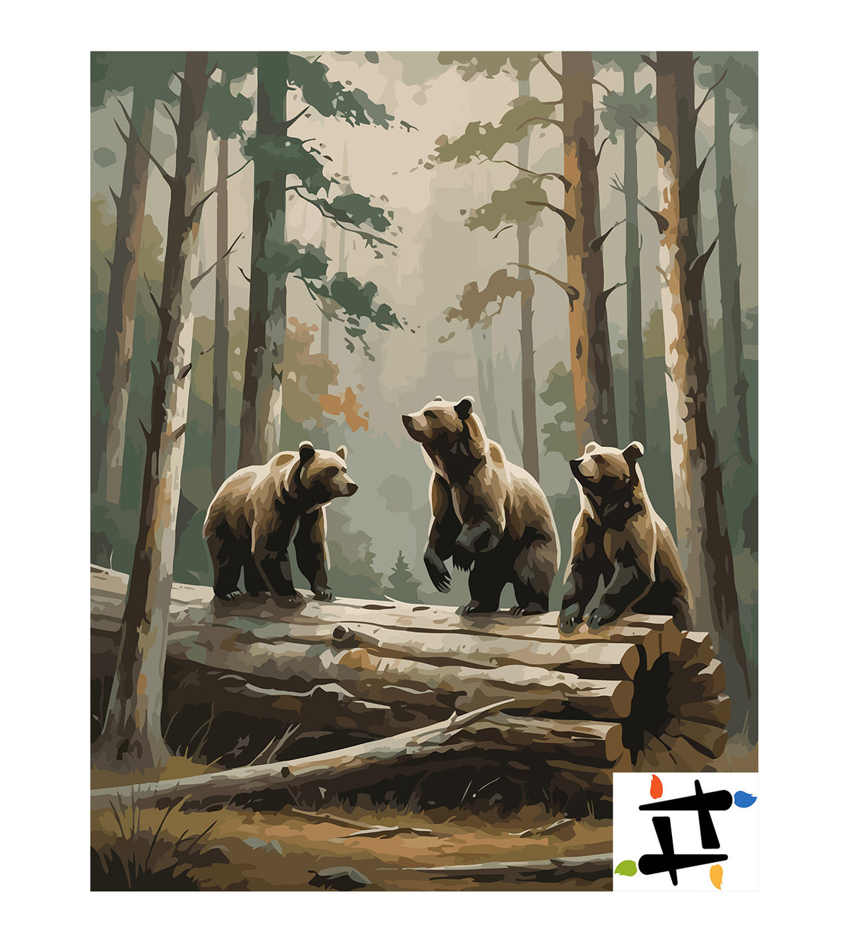 Pictura pe Numere – Cei trei ursuleti 7383
