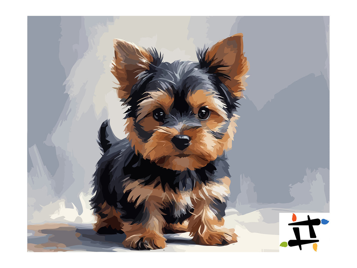 Pictura pe Numere – Micul yorkie 7388