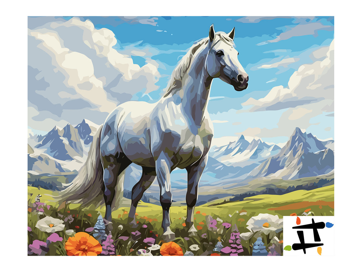Pictura pe Numere – Armonie alba 7329