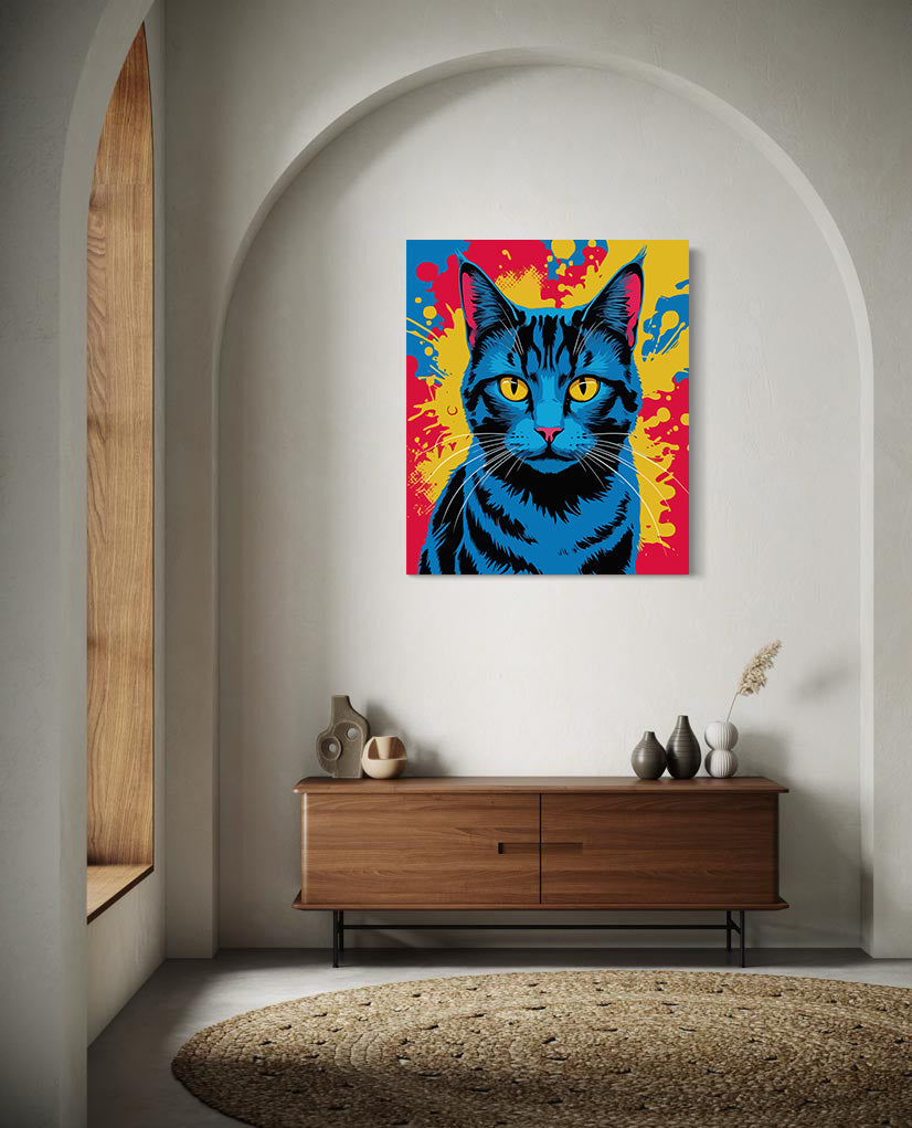 Pictura pe Numere – Pisica pop art 7409