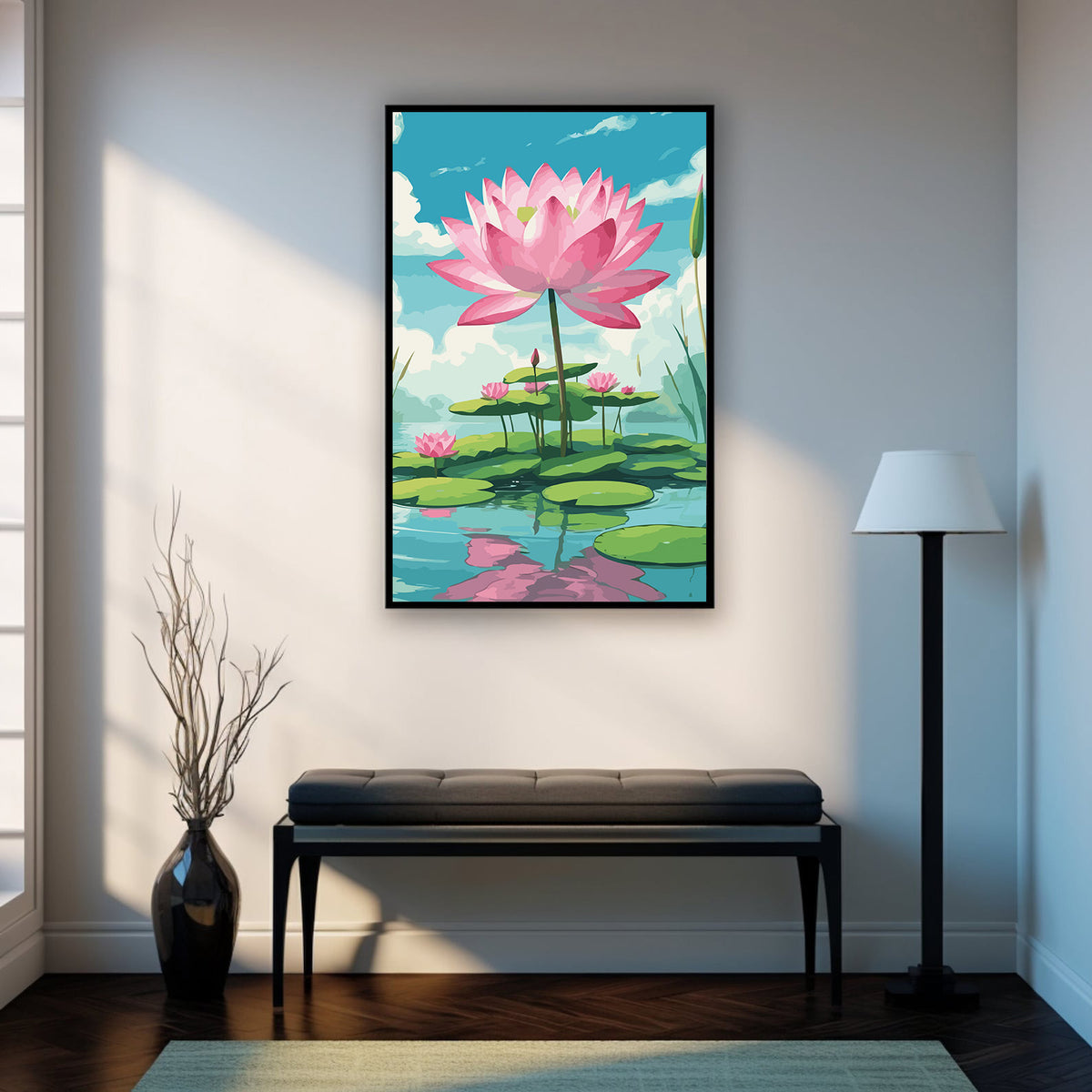 Pictura pe Numere – Lotusul roz 7187