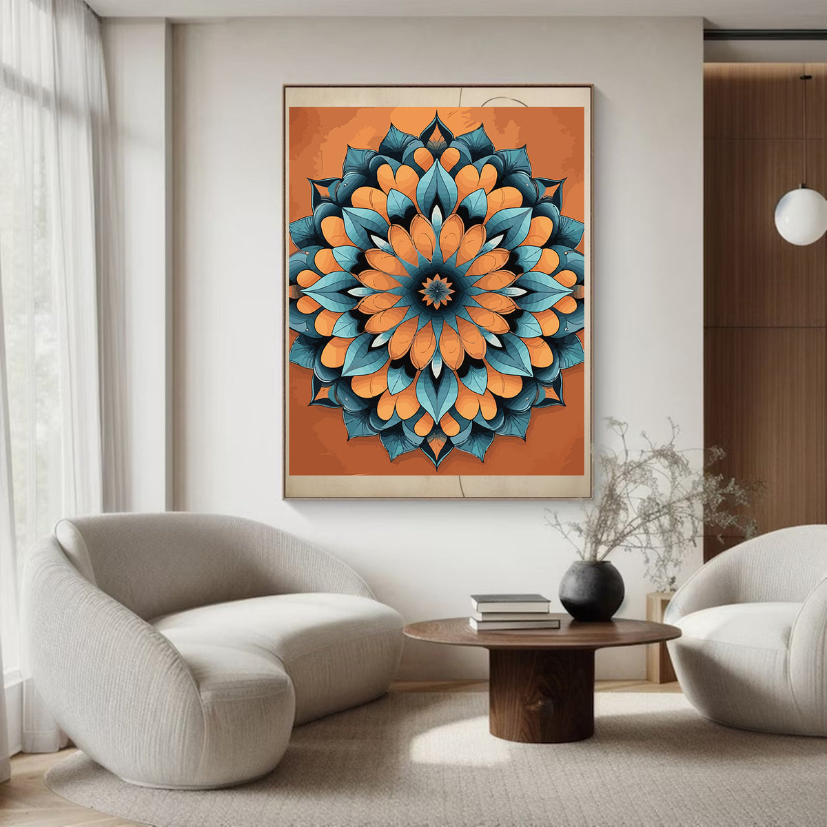 Pictura pe Numere – Mandala solara 7044