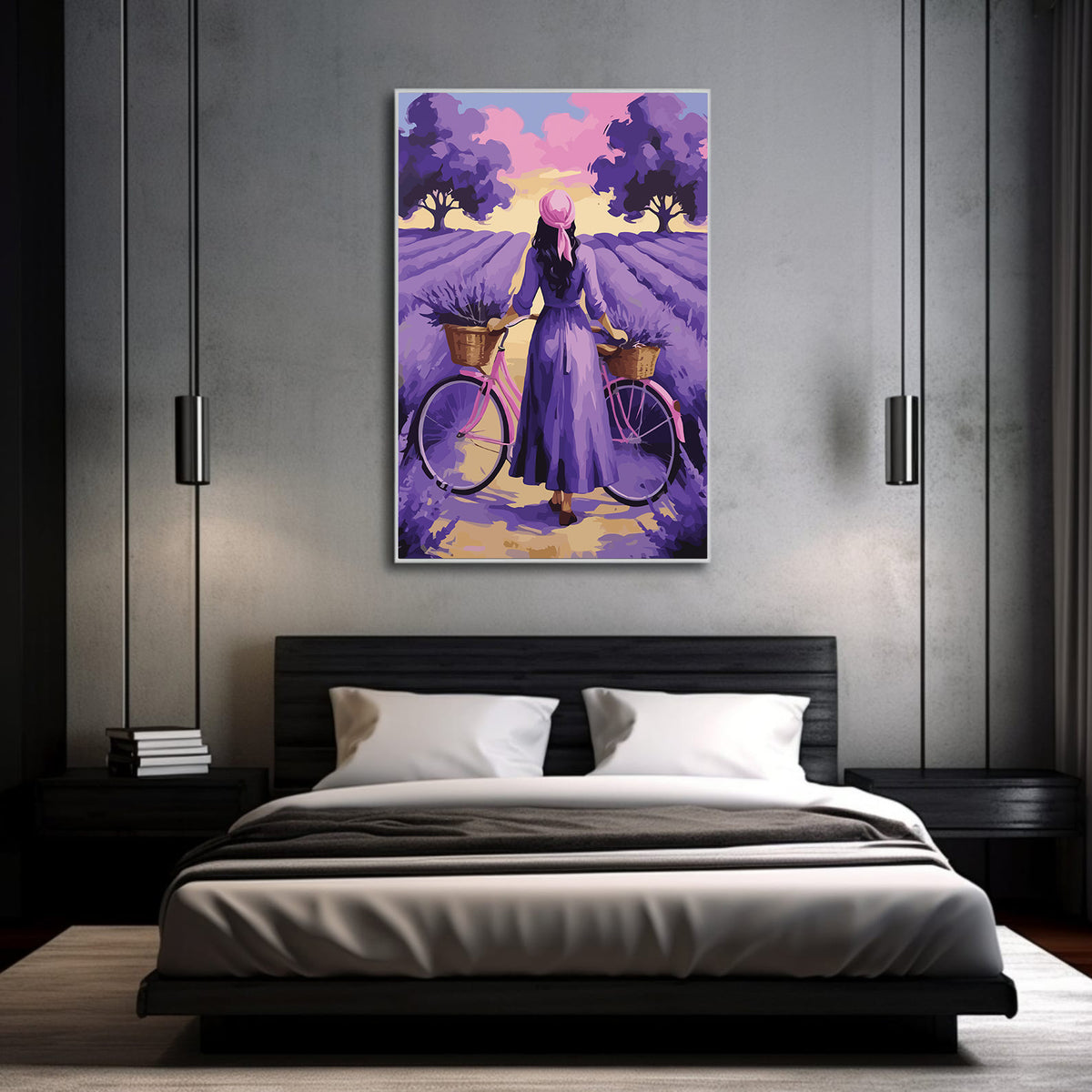Pictura pe Numere – Orizont de lavanda 7027
