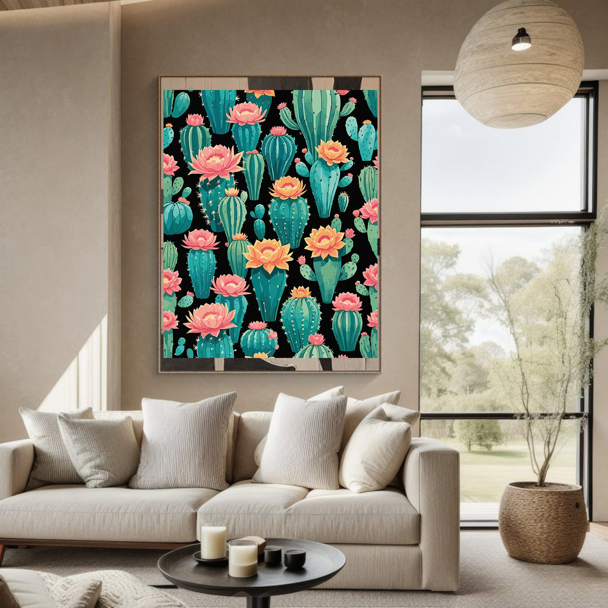 Pictura pe Numere – Cactus inflorit 6879