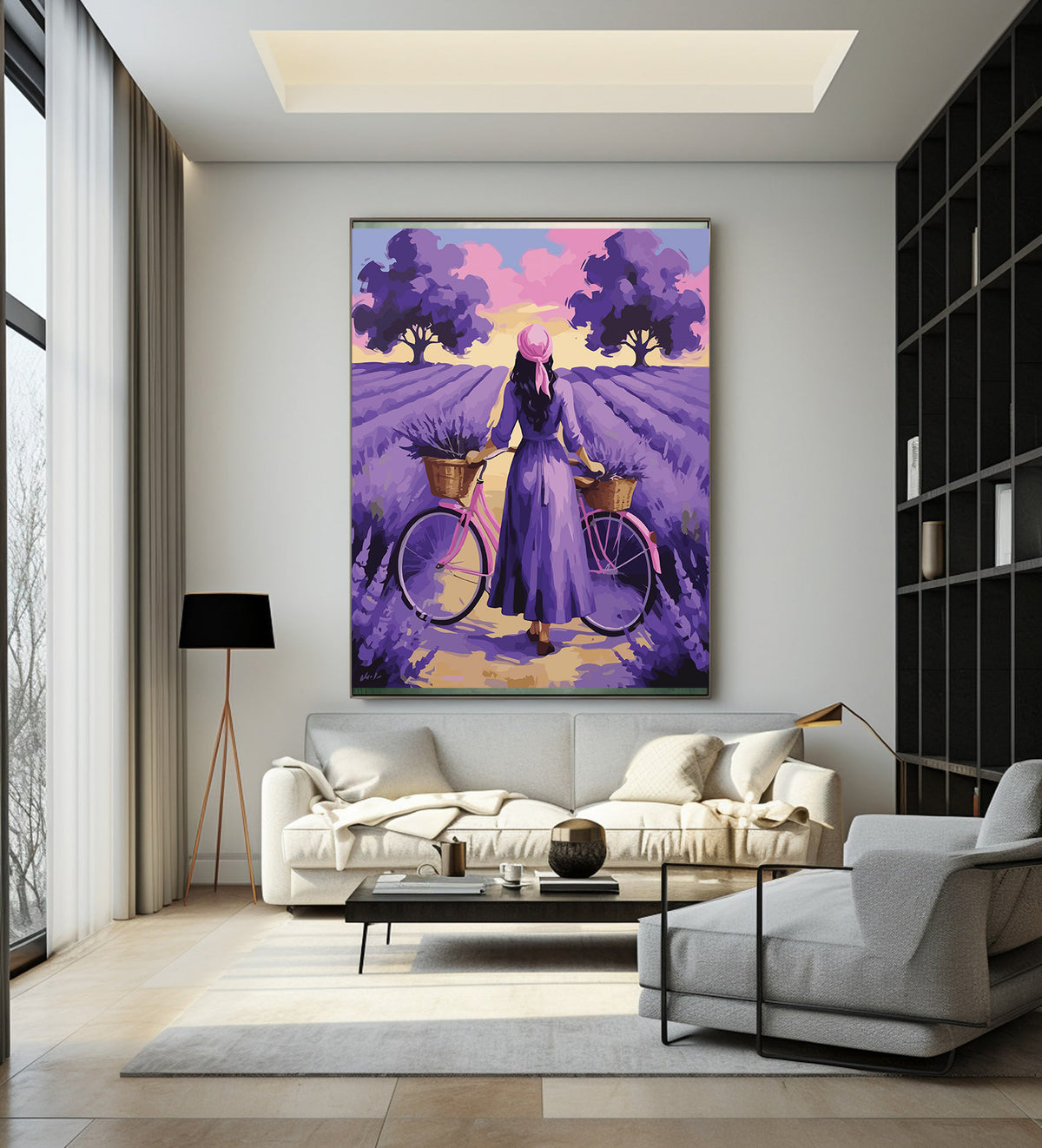 Pictura pe Numere – Orizont de lavanda 7027