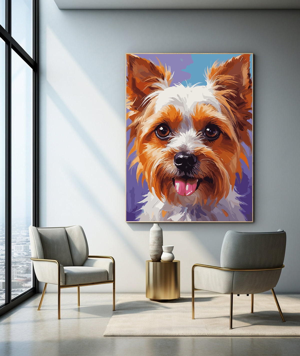 Pictura pe Numere – Zambetul strengarului yorkie 7392