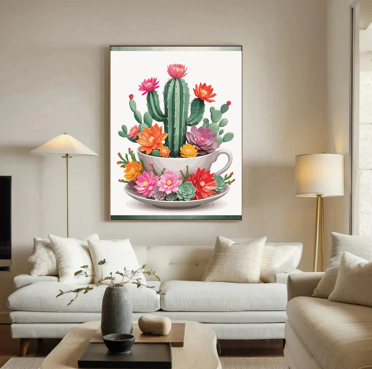 Pictura pe Numere – Cactusi si suculente 7242