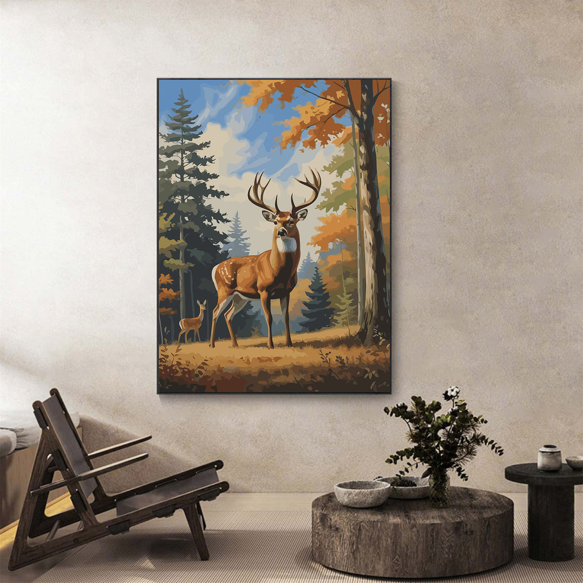 Pictura pe Numere – Majestatea cerbului falnic 7492