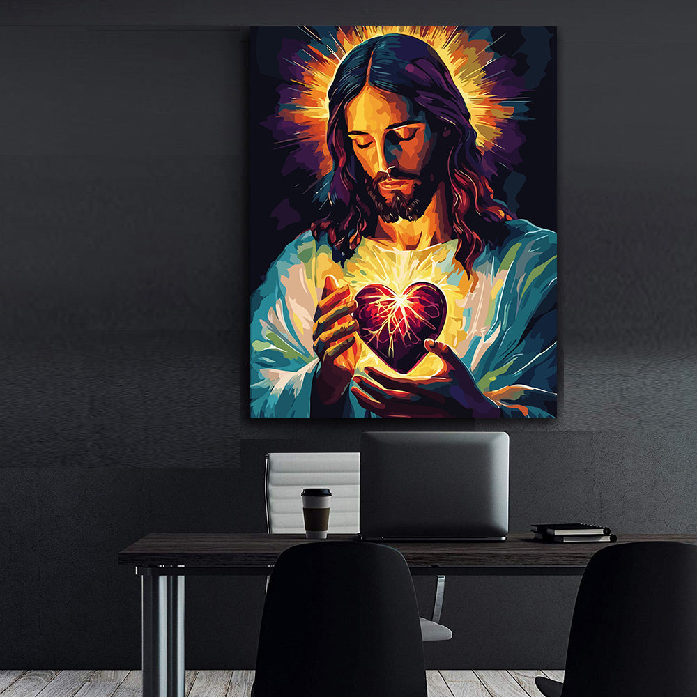 Pictura pe Numere – Inima Sacra A Lui Isus 6262