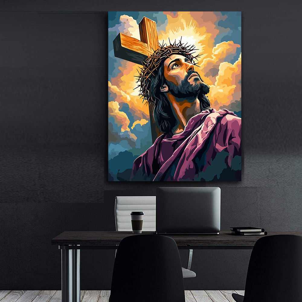 Pictura pe Numere – Isus Hristos Purtand Coroana 6242