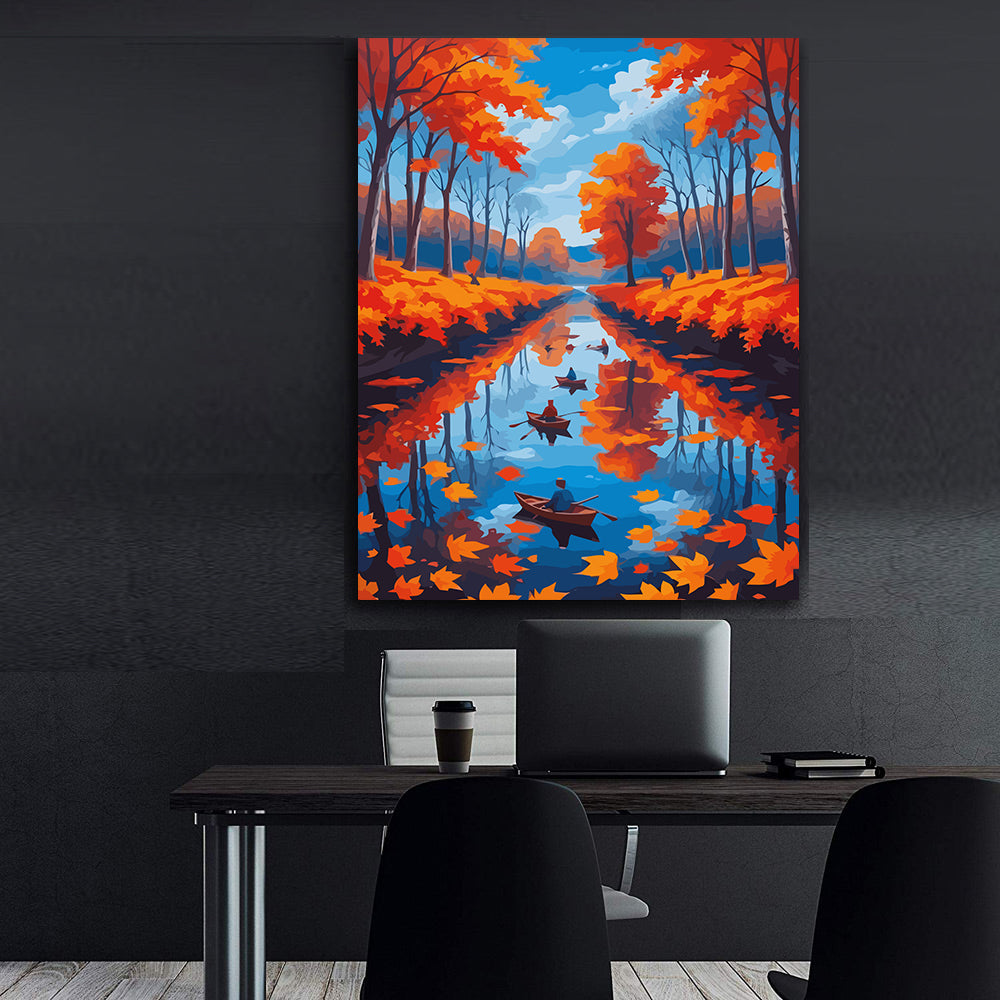 Pictura pe Numere – Peisaj de Toamna 6064
