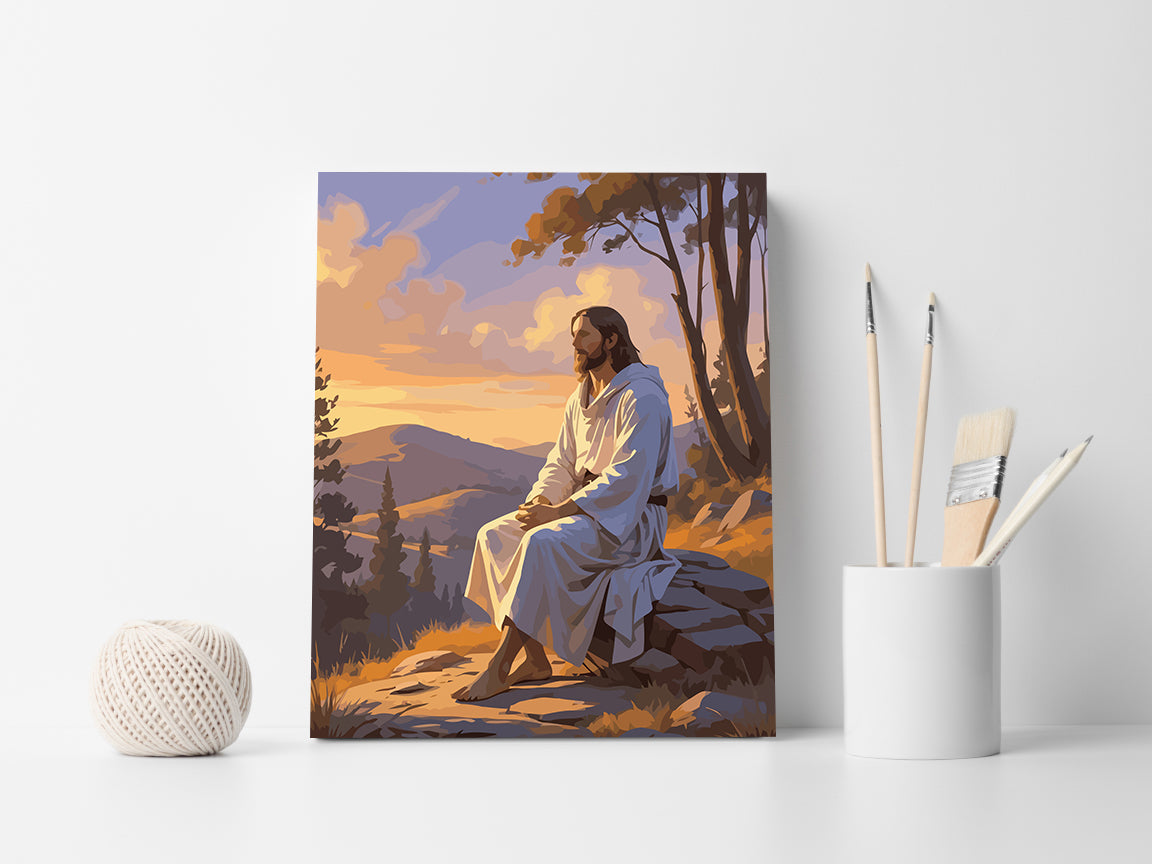 Pictura pe Numere – Iisus Hristos Singur Pe Munte 6361
