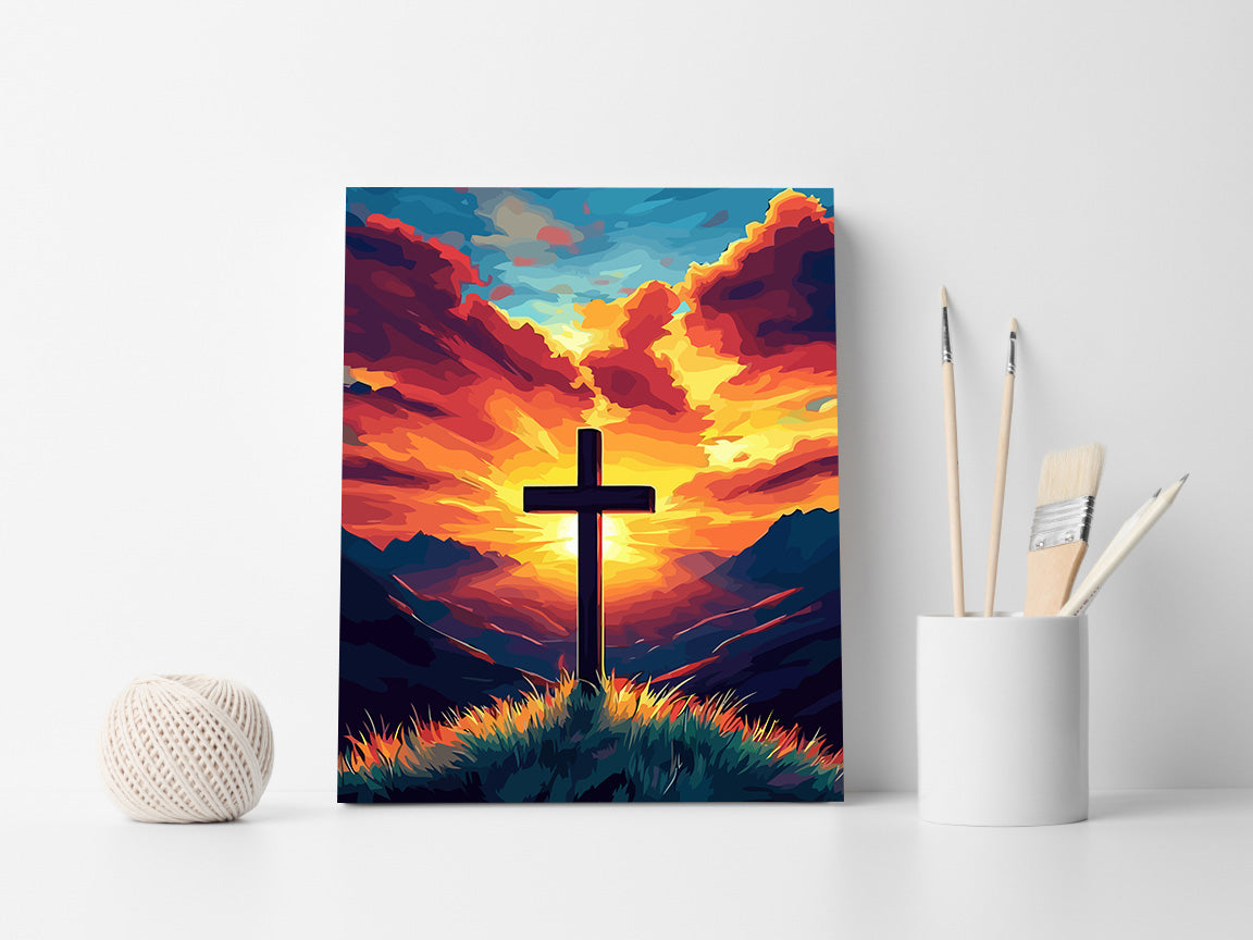 Pictura pe Numere – Cruce Crestina 6275