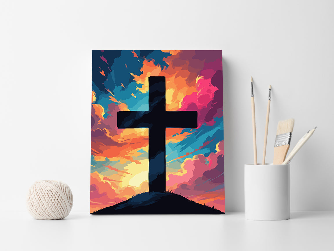 Pictura pe Numere – Cruce La Apus 6330